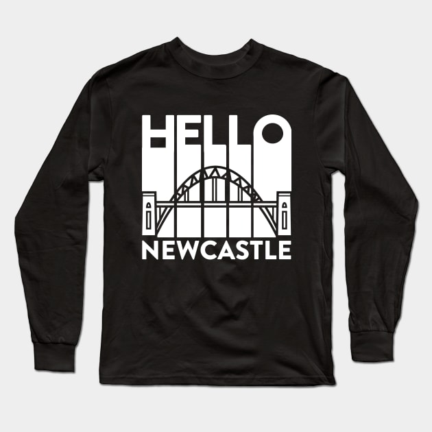 Hello Newcastle | Geordie Toon Army Long Sleeve T-Shirt by Rixta Tees